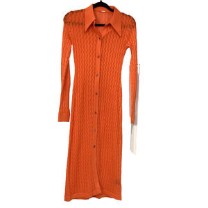 DODO BAR OR Maxi Coverup dress size *IT 40/ US 4 Knit Crochet Resort Luxury